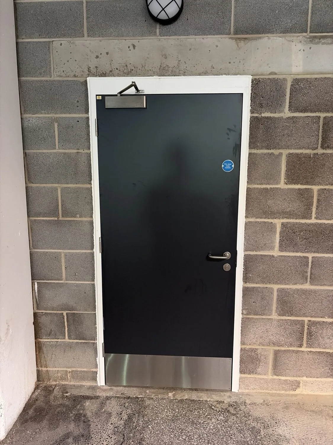 Additional single fire door installation