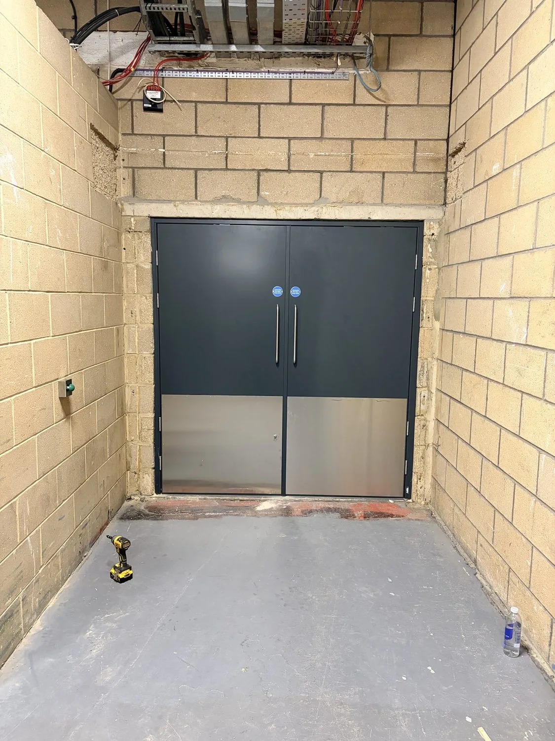 Completed double door set — inner side