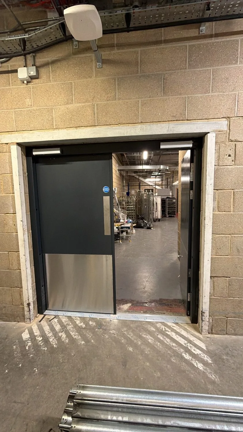 Completed double door set — outer side